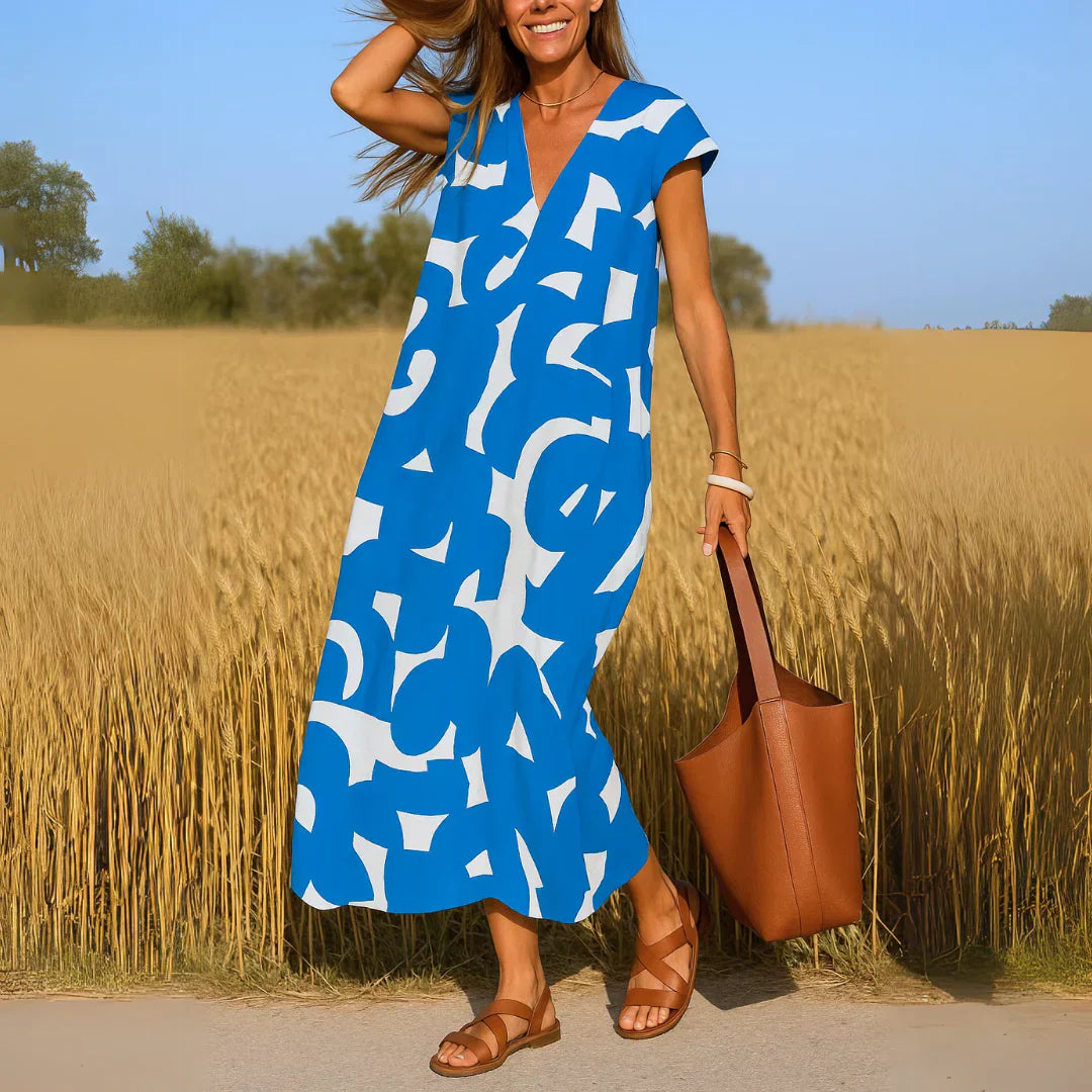 Tatiana | Cutwork Detail Maxi Dress-