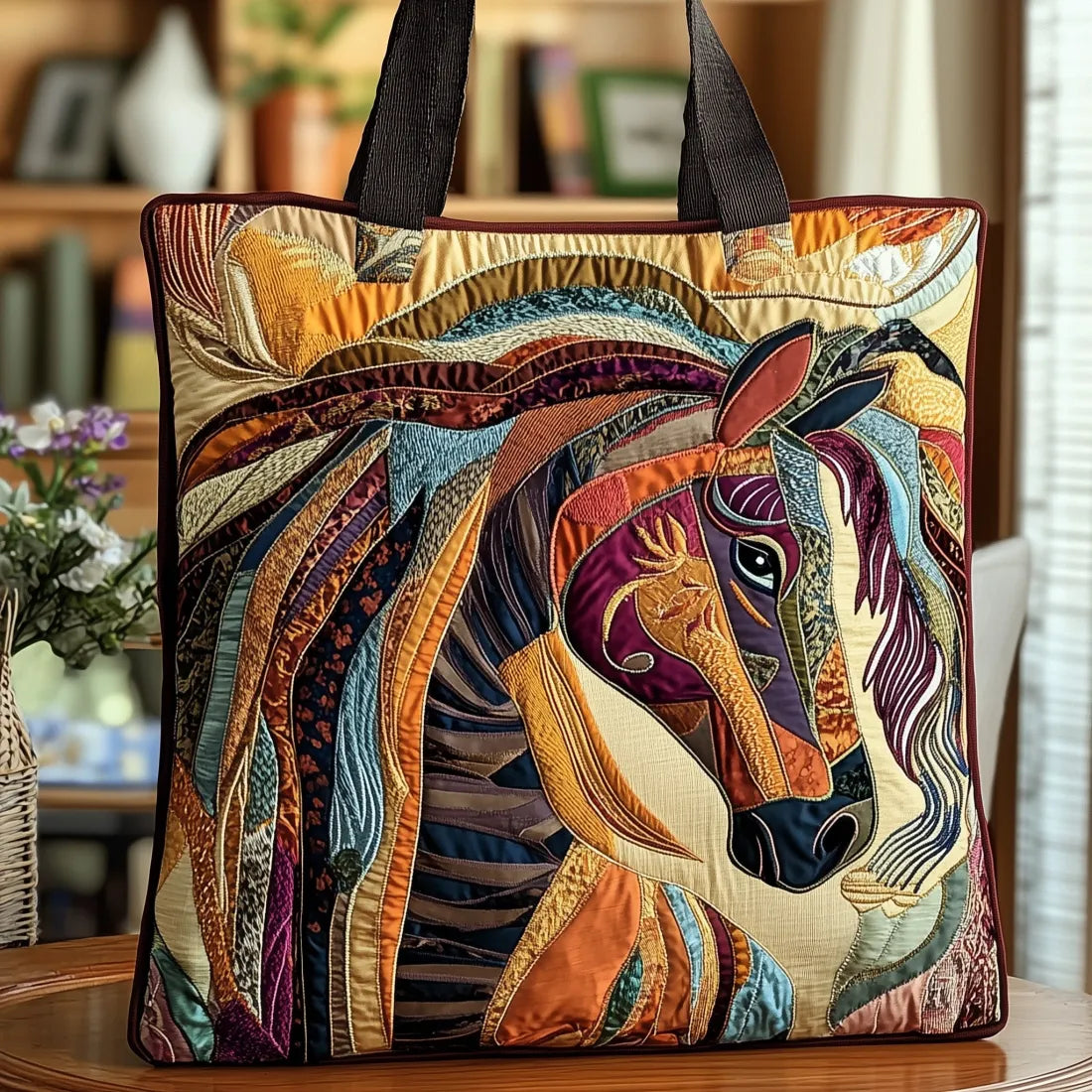 Artisan Bag - Colorful Mosaic Horse