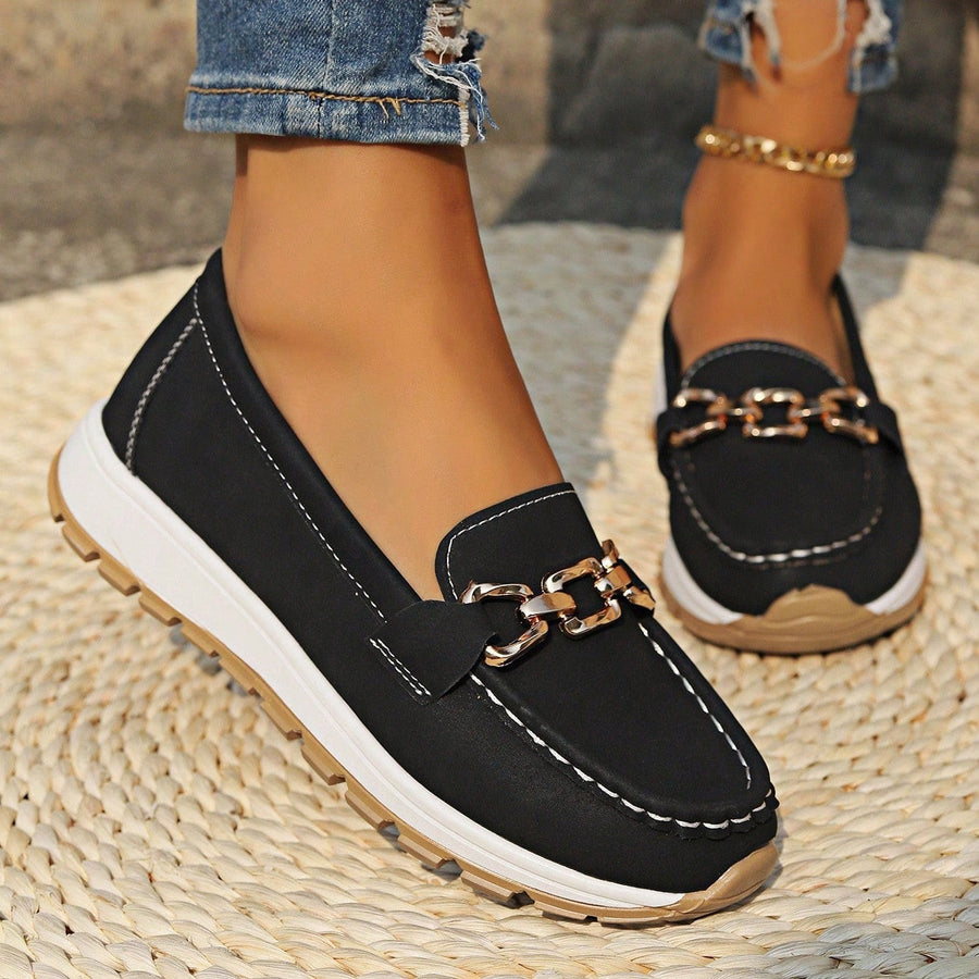 Ella - Orthopedic Flat Buckle Loafers
