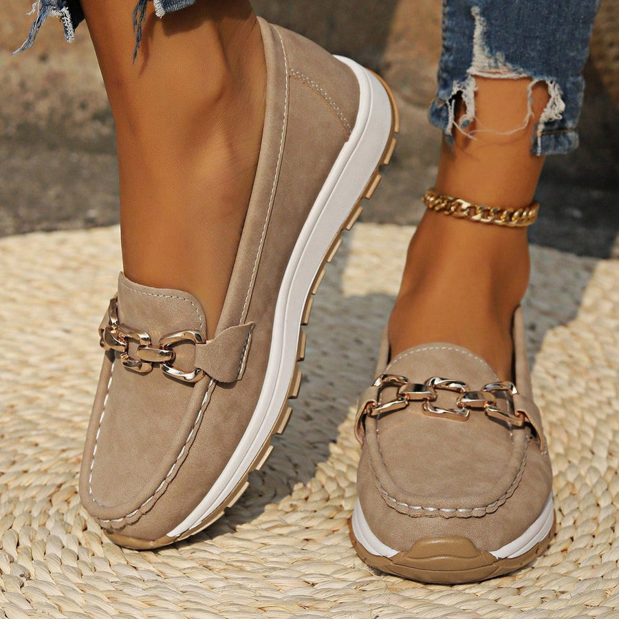 Ella - Orthopedic Flat Buckle Loafers