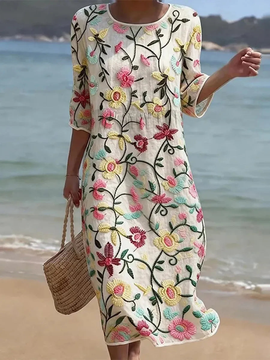 Erica | Elegant Floral Dress