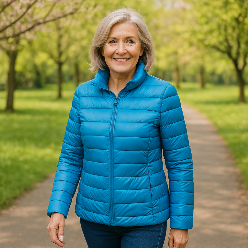 Ulla Transitional Padded Jacket | Sky Blue