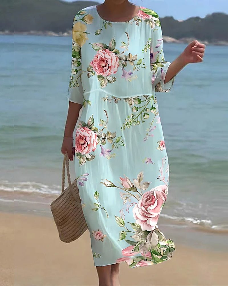 Verity | Sunset Bloom Maxi Dress-