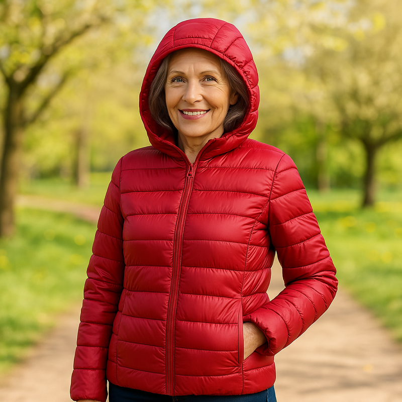 Metta Transitional Padded Jacket | Red