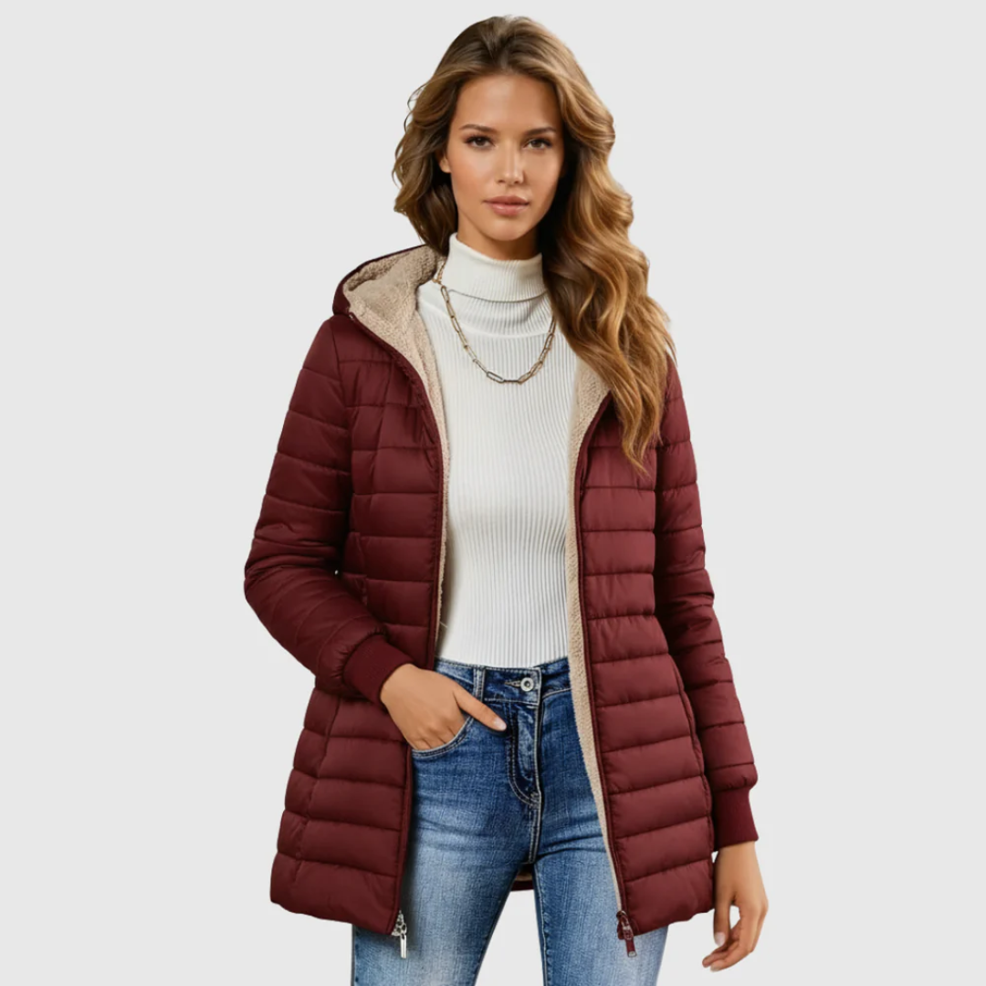 Geraldine™ | Sherpa-Lined Winter Coat
