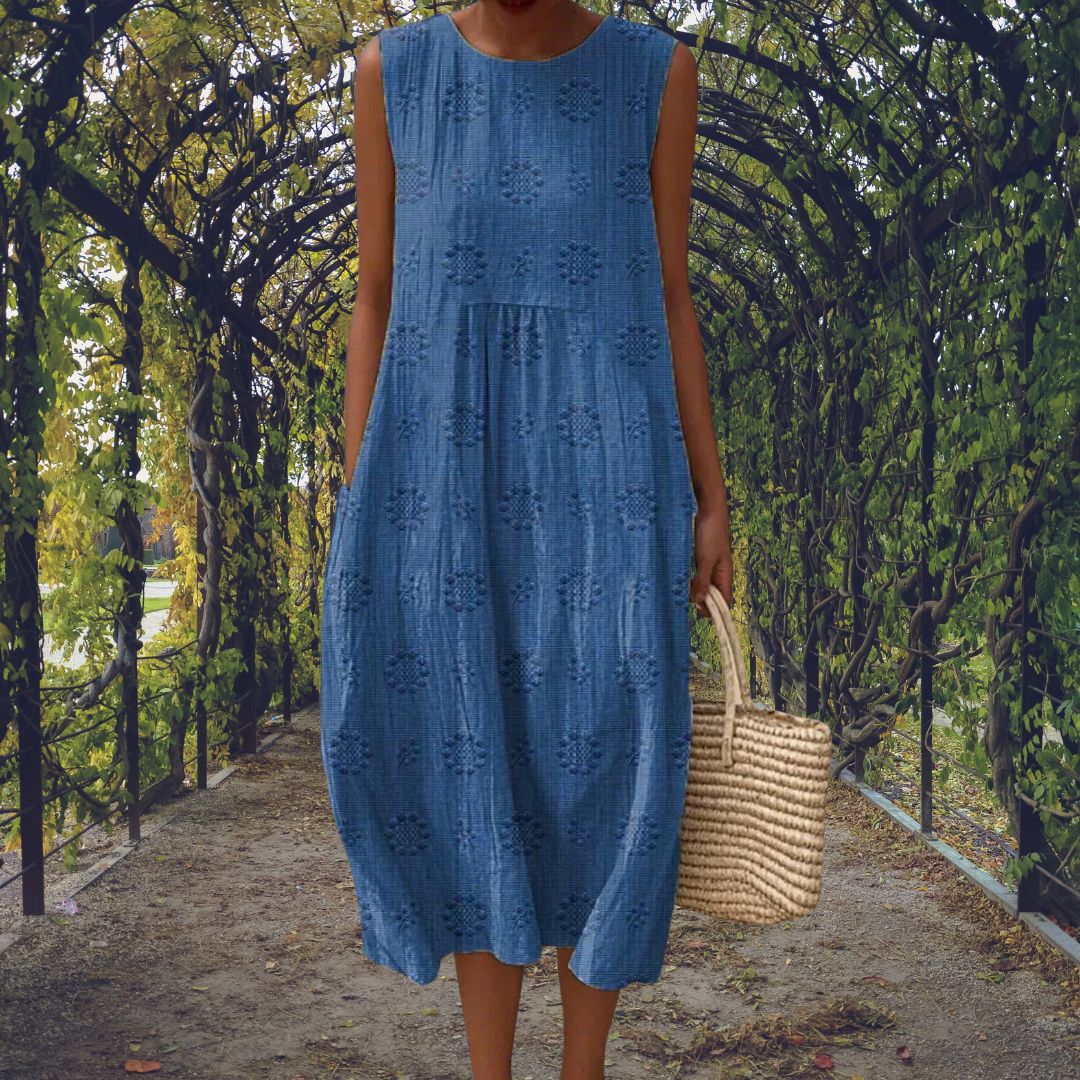 Ginevra | Sleeveless Pocket Maxi Dress
