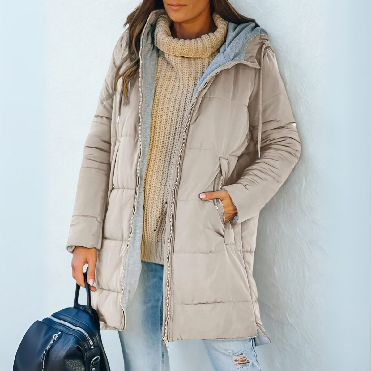Eula - Casual Hooded Puffer Down Jacket