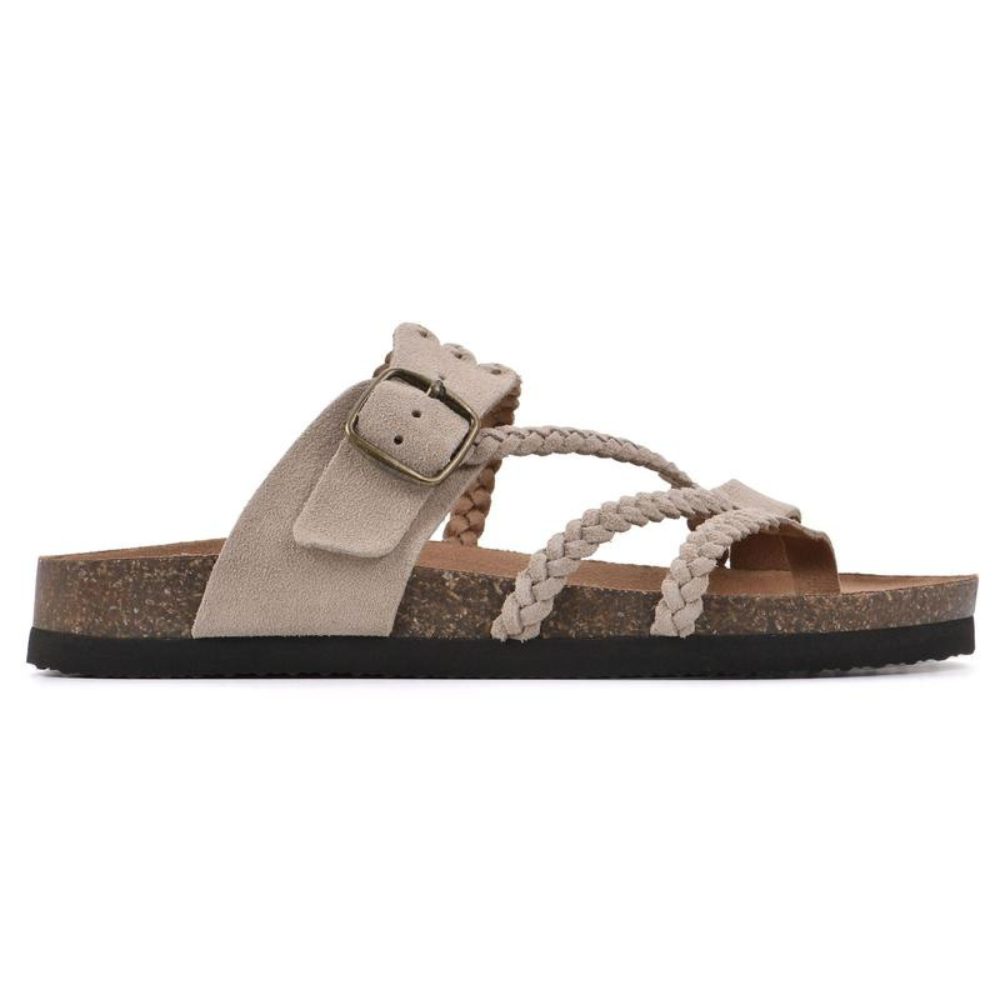 Hayleigh | Braided Cork Sandals