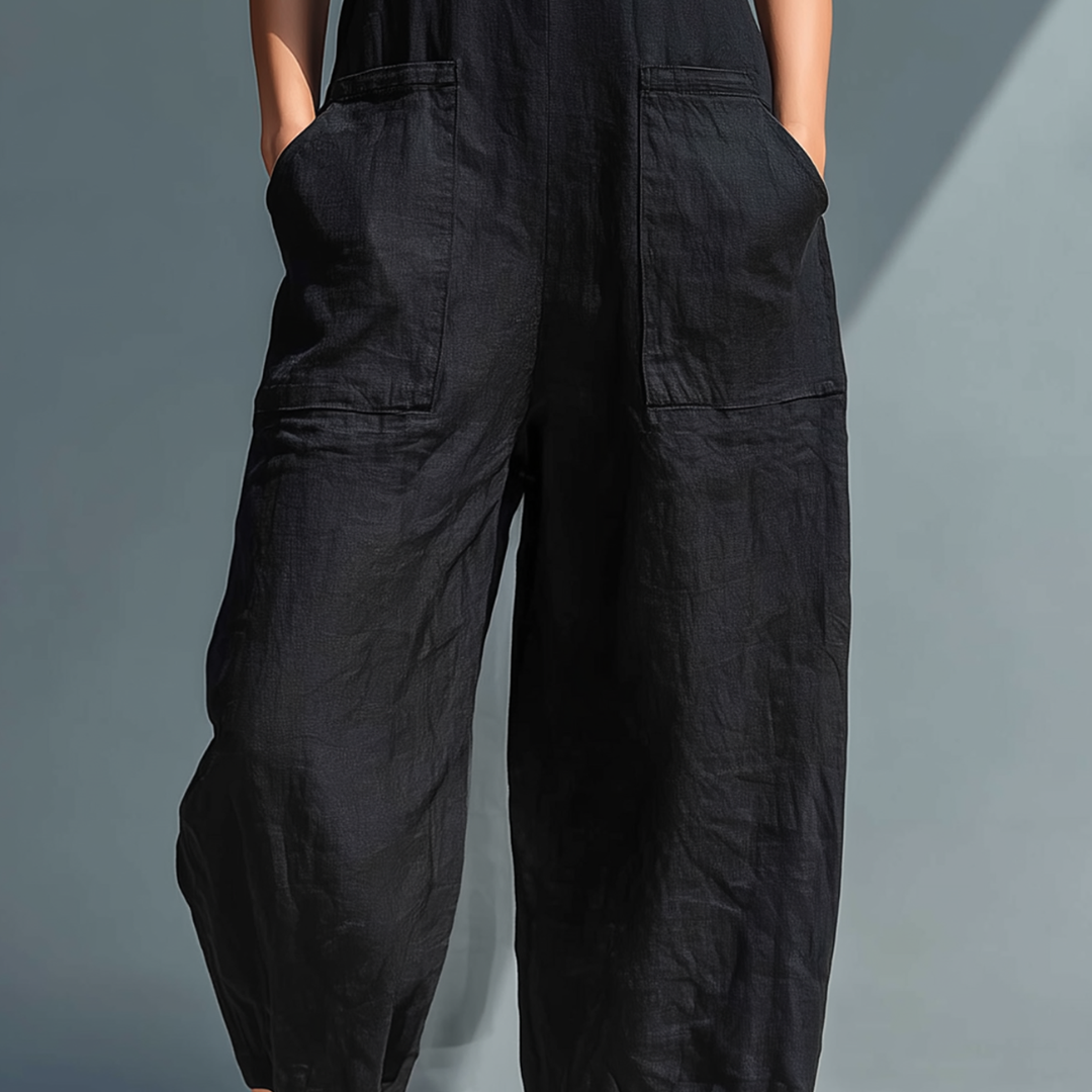 Cecelia | Sleeveless Mandarin Jumpsuit