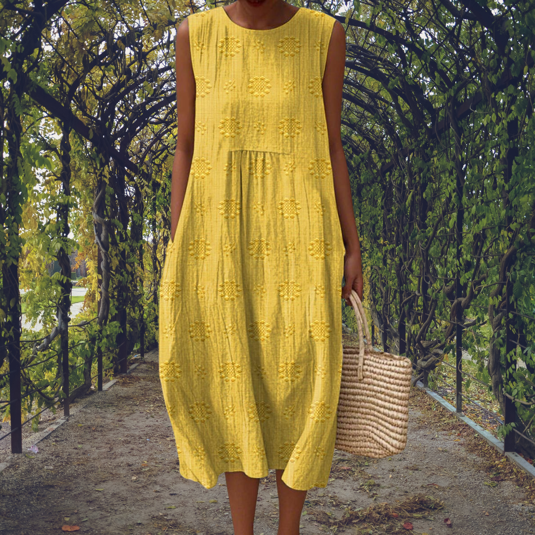 Ginevra | Sleeveless Pocket Maxi Dress