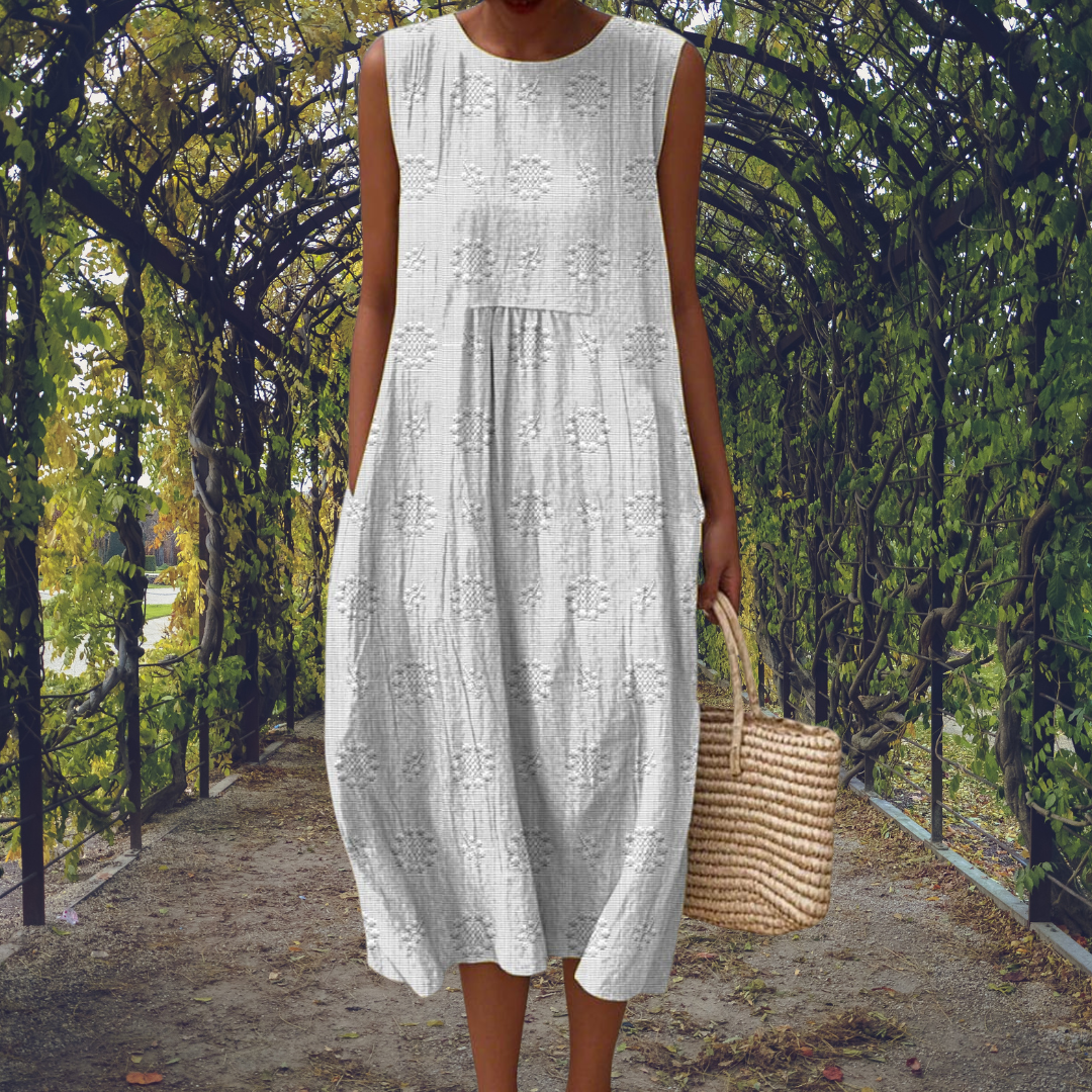 Ginevra | Sleeveless Pocket Maxi Dress