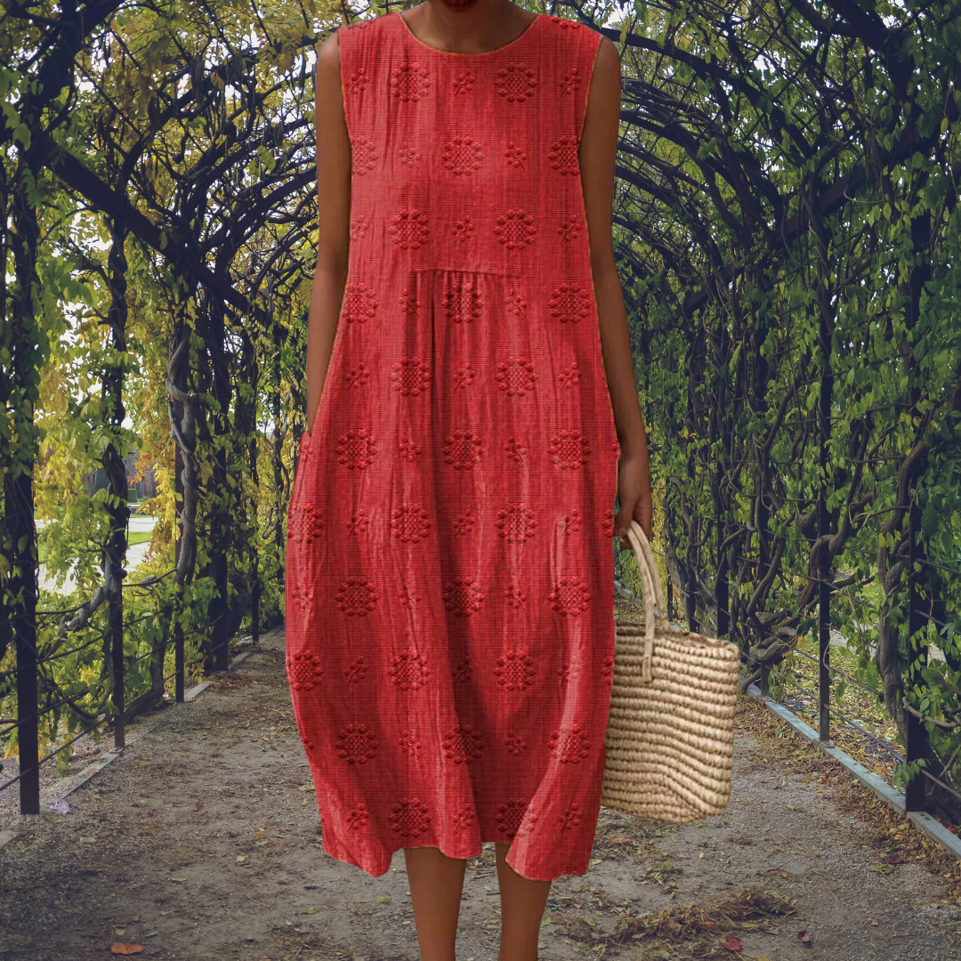 Ginevra | Sleeveless Pocket Maxi Dress