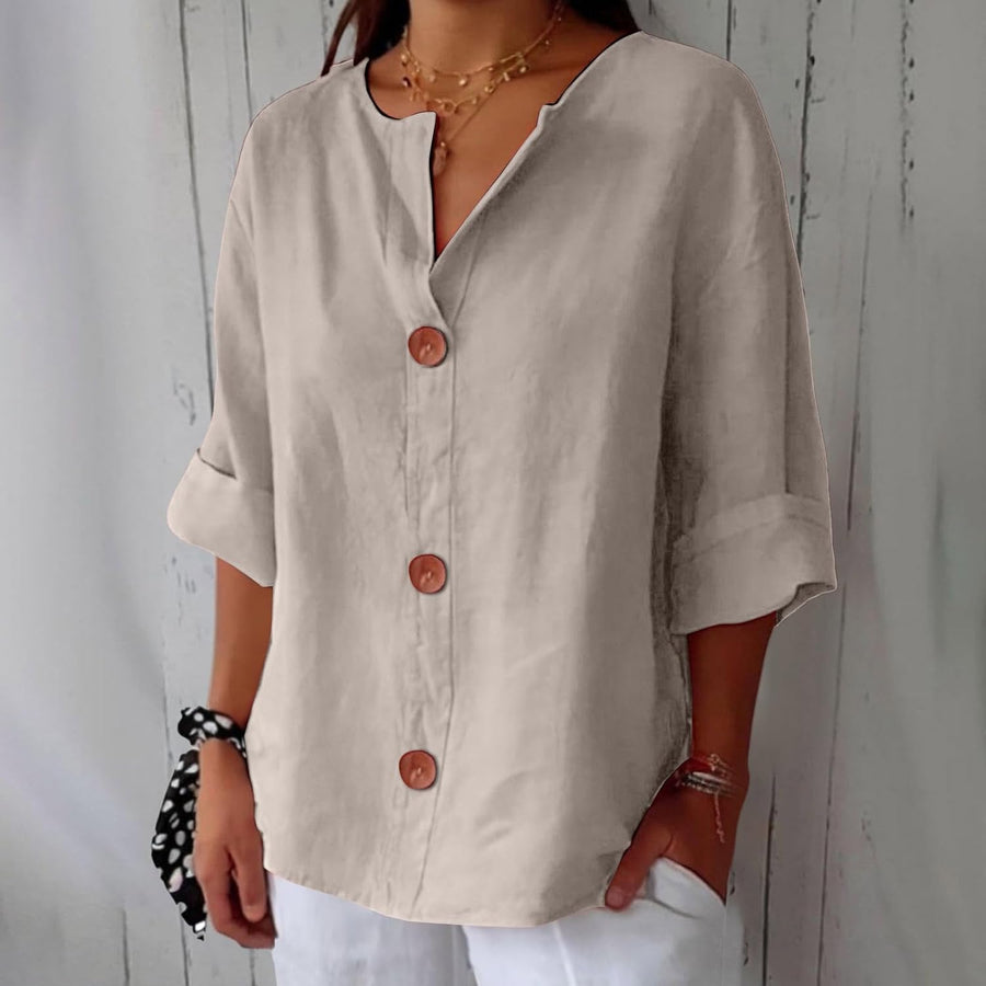 Mary | Casual Breathable Linen Blouse