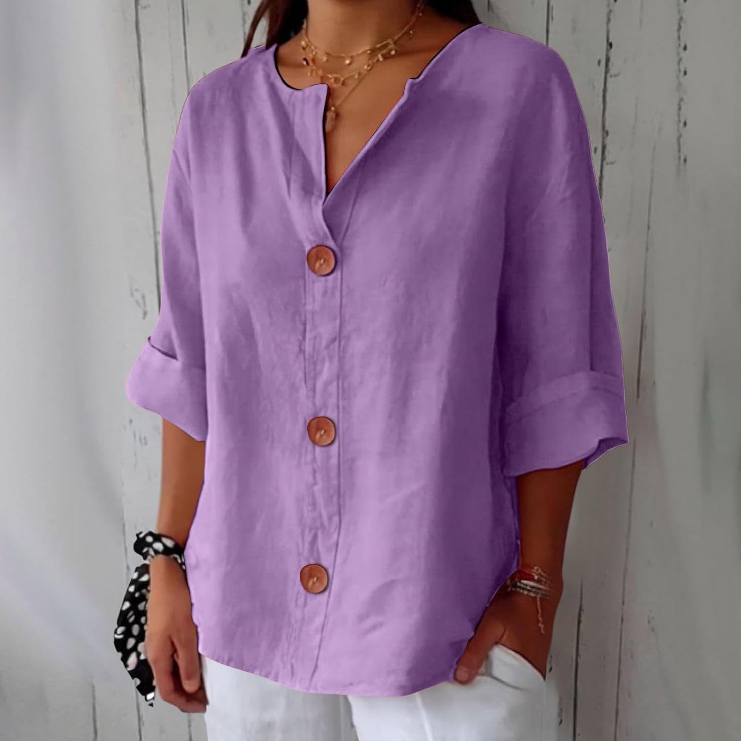 Mary | Casual Breathable Linen Blouse
