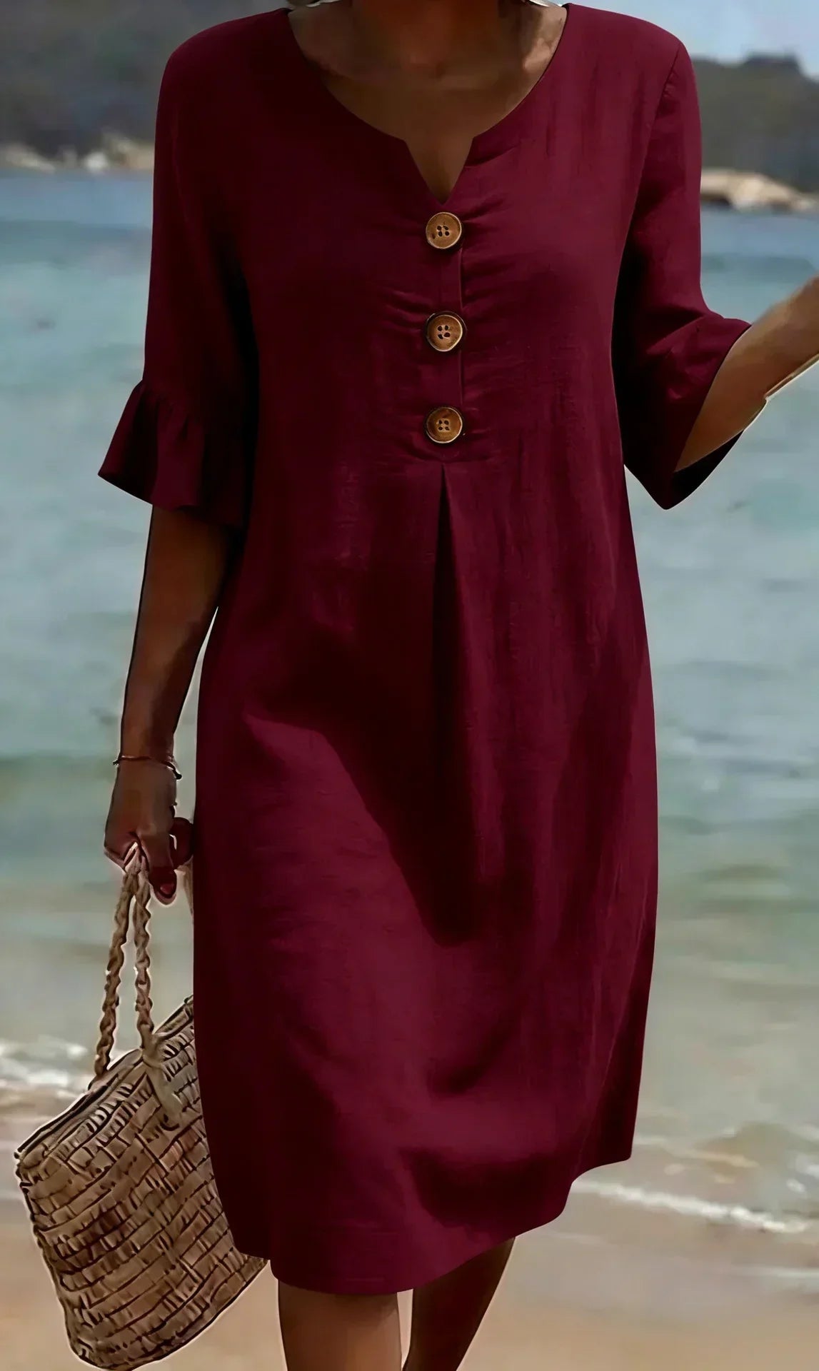 Radmila | Textured Long Sleeve Dress-