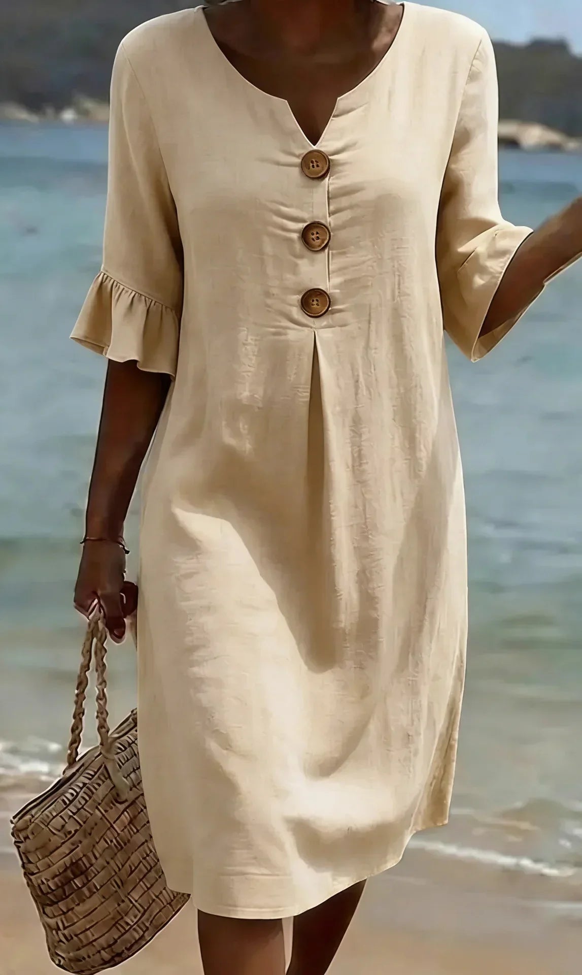 Radmila | Textured Long Sleeve Dress-