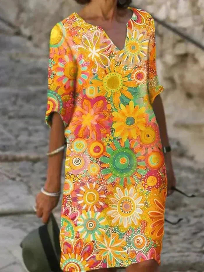 Anouk | Vibrant Floral Maxi Dress-