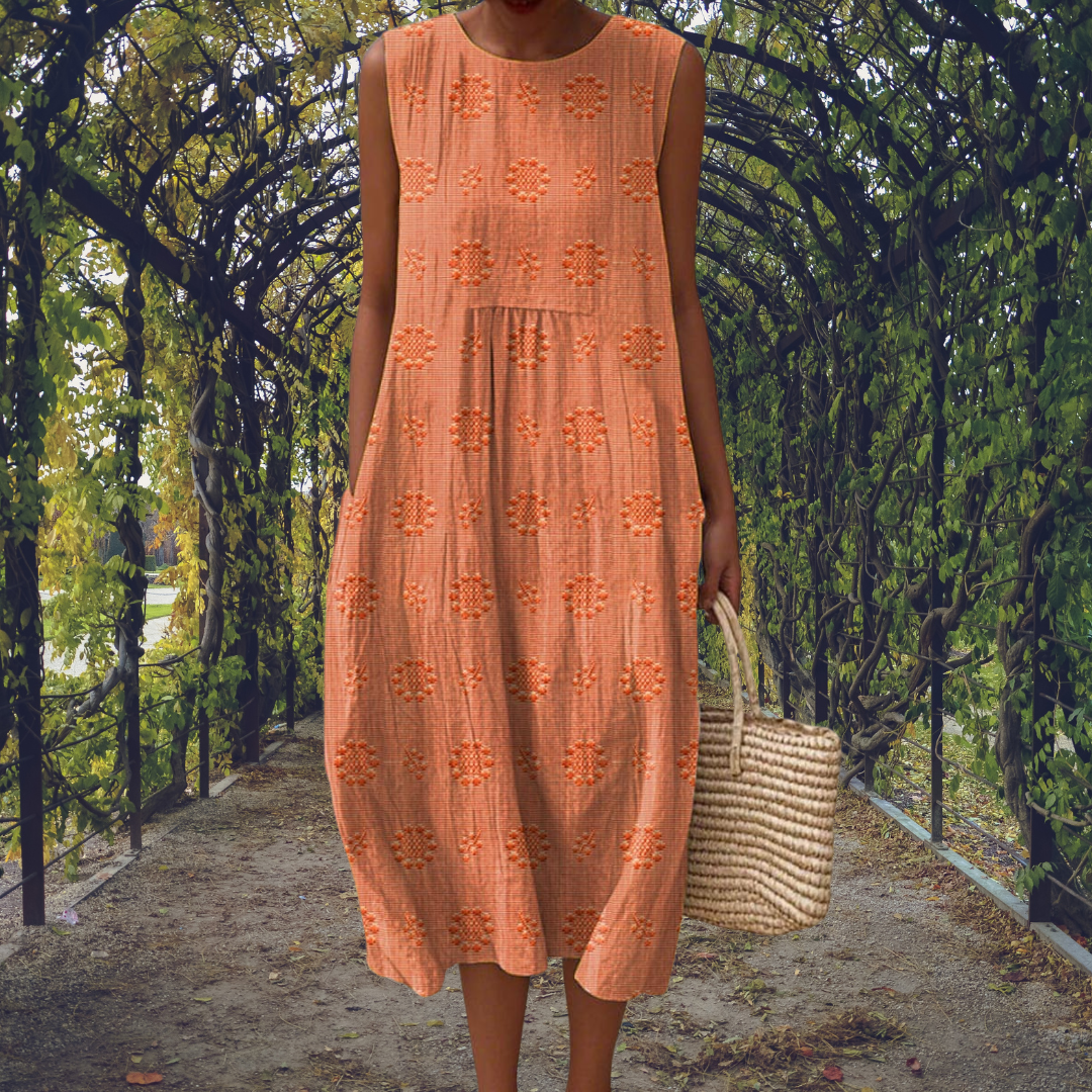 Ginevra | Sleeveless Pocket Maxi Dress