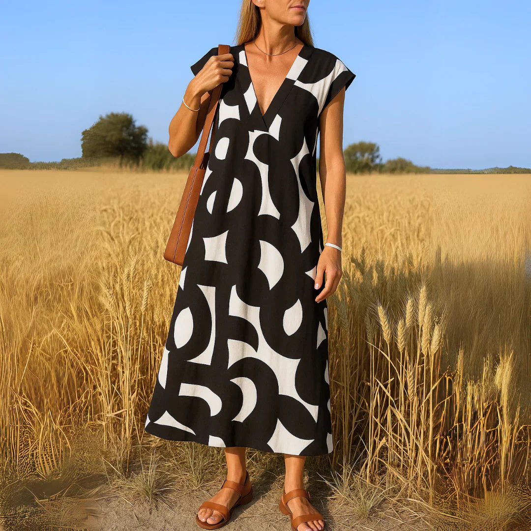 Tatiana | Cutwork Detail Maxi Dress-