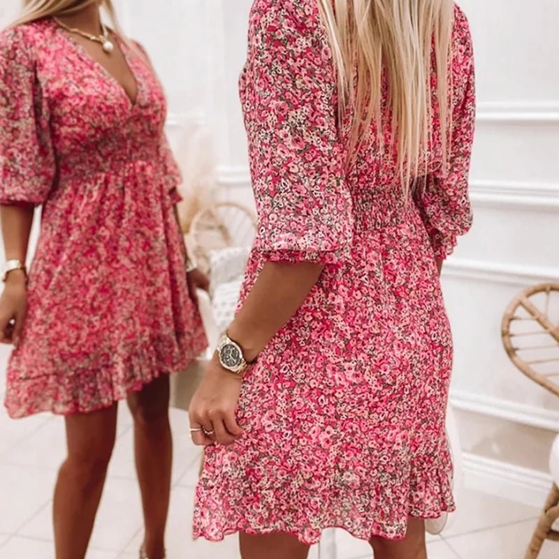 Thessaly | Elegant Floral Maxi Dress-