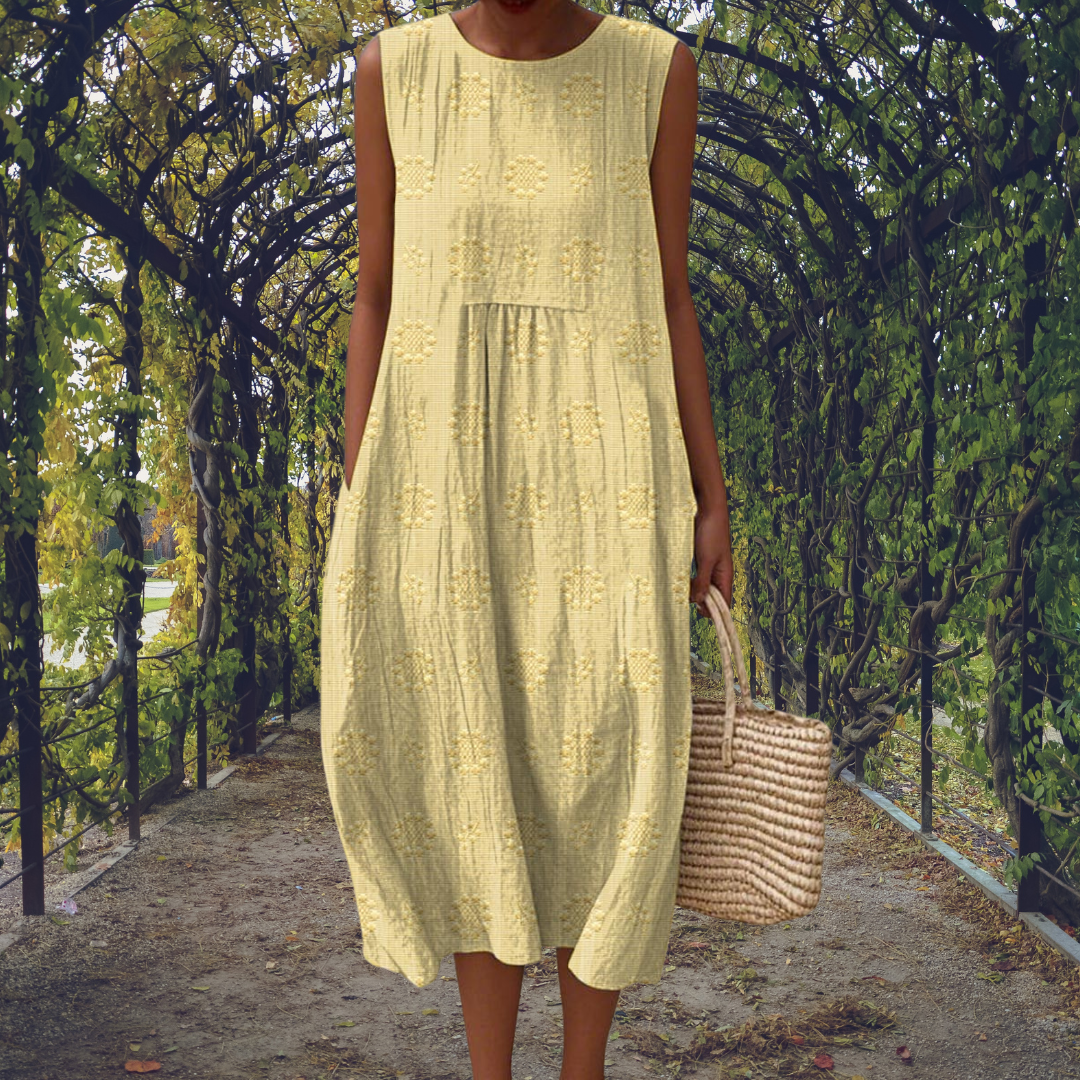 Ginevra | Sleeveless Pocket Maxi Dress
