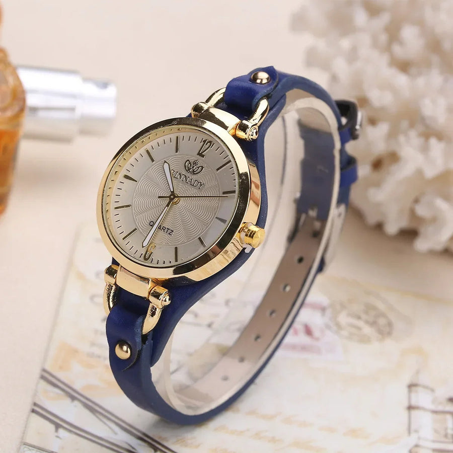 BOWERY LEATHER TIMEPIECE