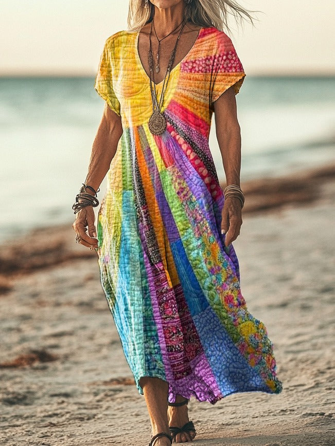 Bohe | Bohemian Sun Design Dress