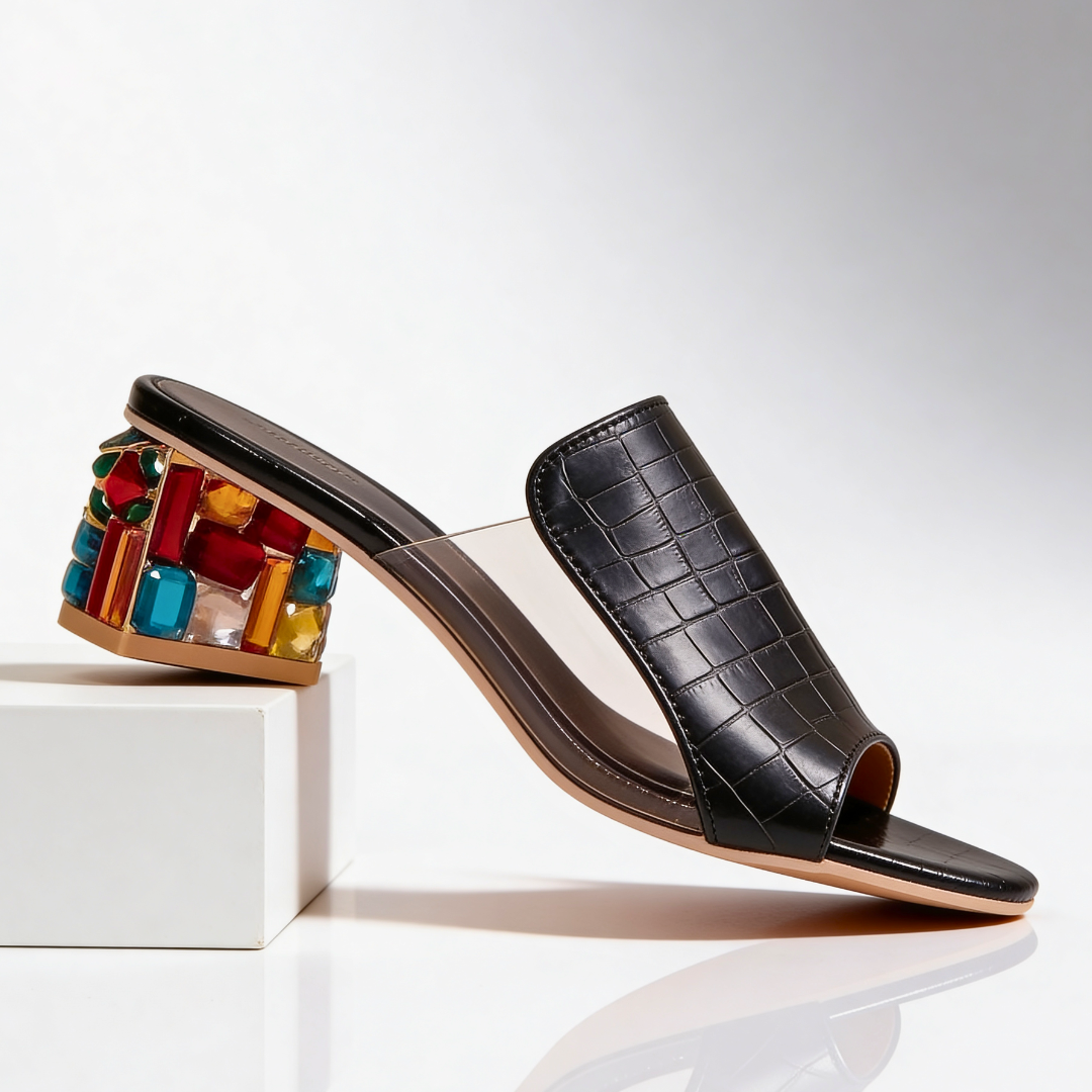 Margaux Jewel Heel Slides