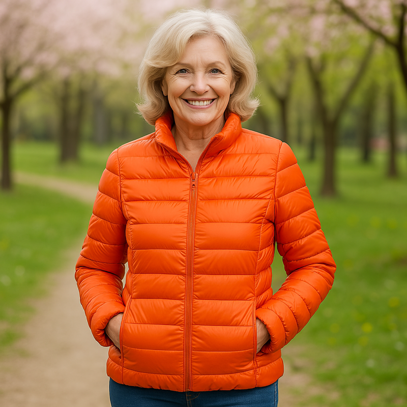 Ulla Transitional Padded Jacket | Orange