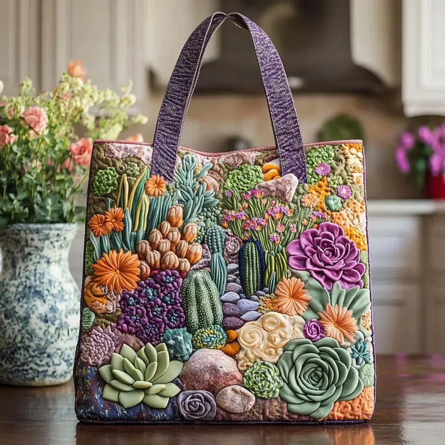 Artisanal Bag - Succulent Garden
