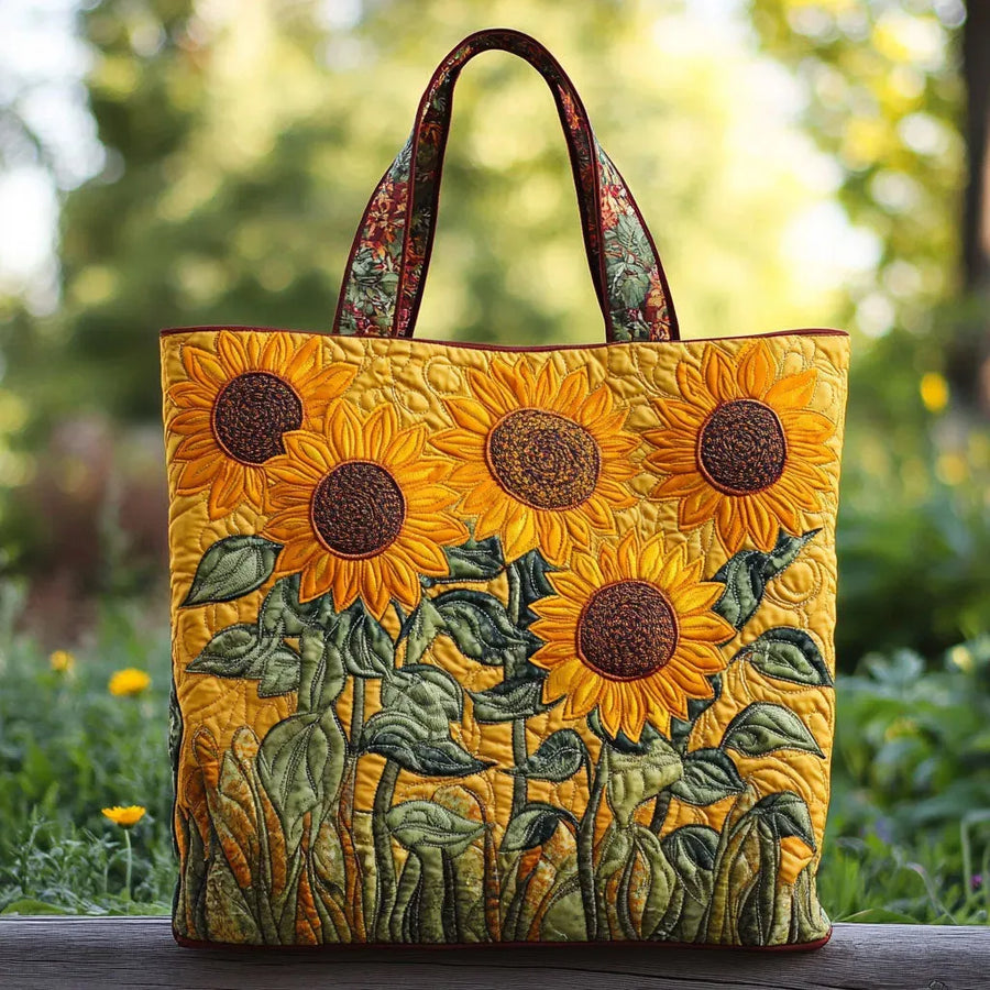 Classic Quilted Bag - Sunflowers
