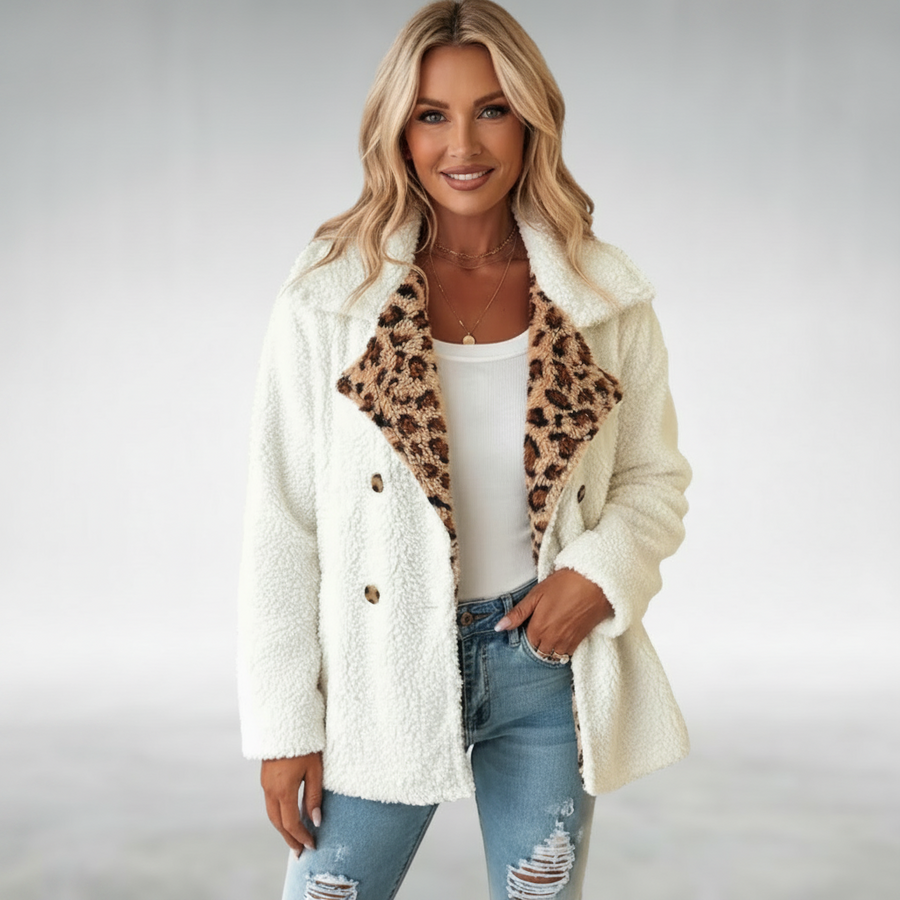 Lori™ Cozy Leopard Teddy Coat
