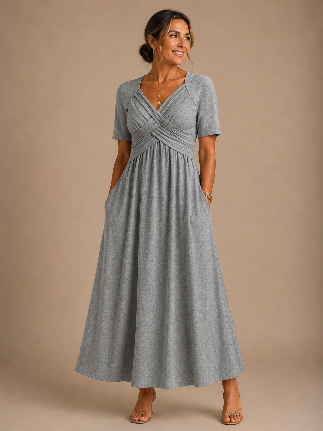 Angeli™ |  Elegant Midi Dress