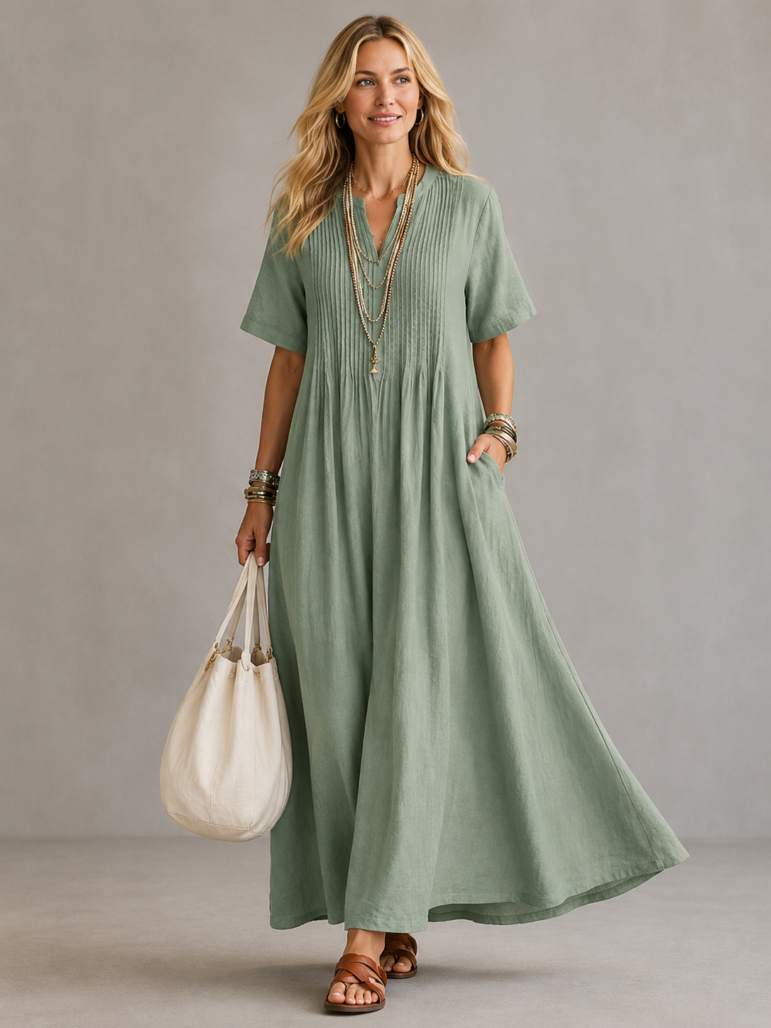 Nathalia™ | Pleated Dress