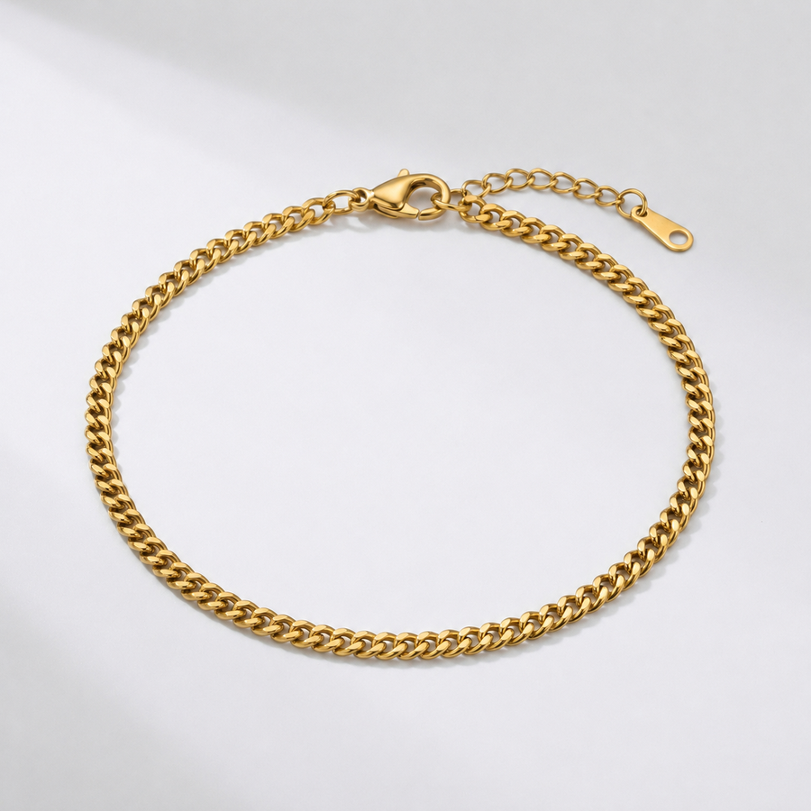 Goldwave | Cuban Chain Anklet — Gold