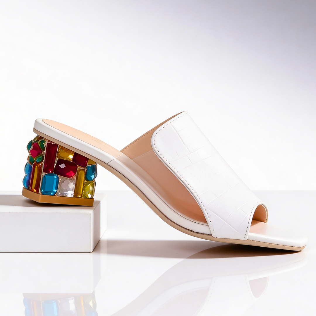 Margaux Jewel Heel Slides