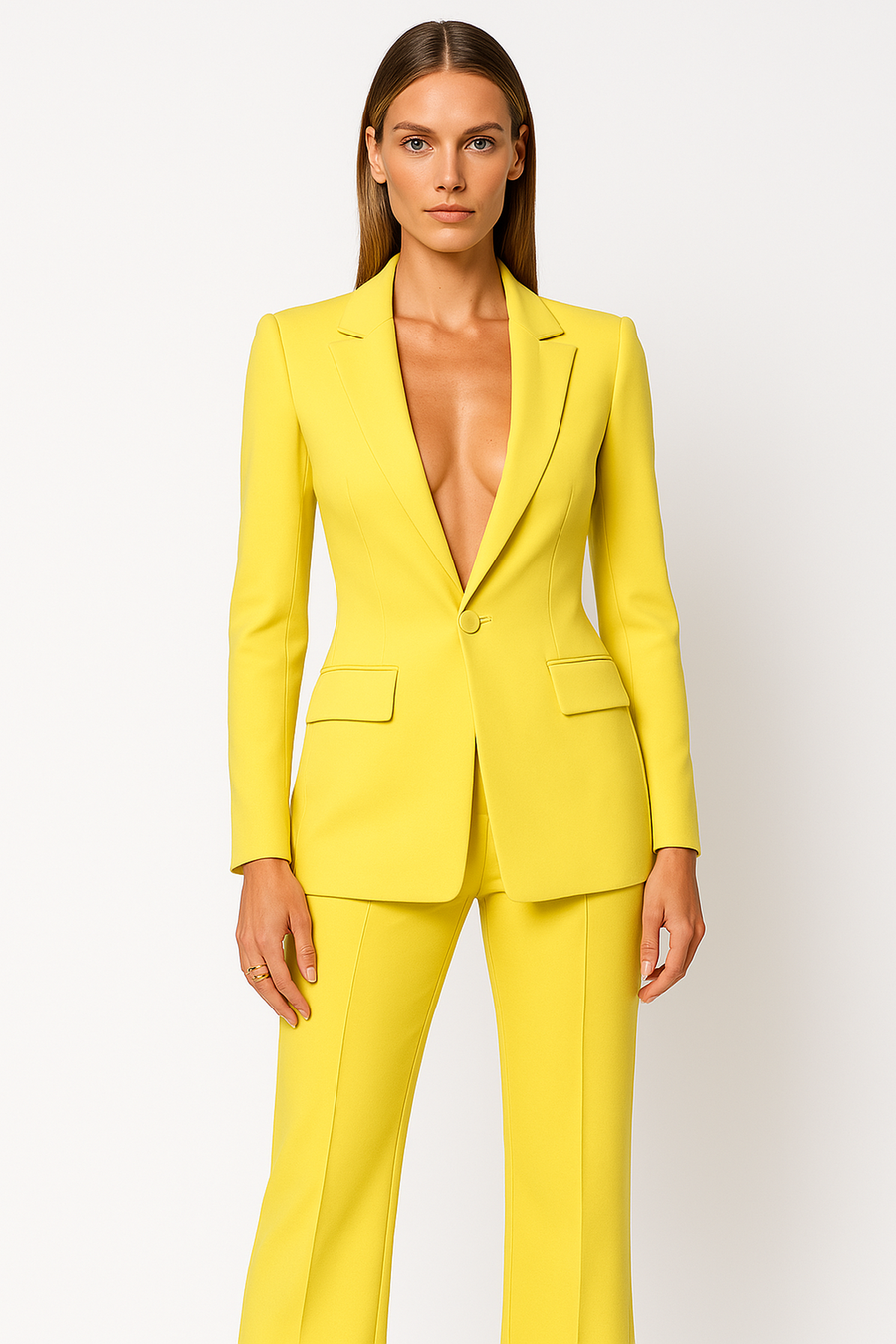Tailored Blazer and Trousers Two-Piece Set