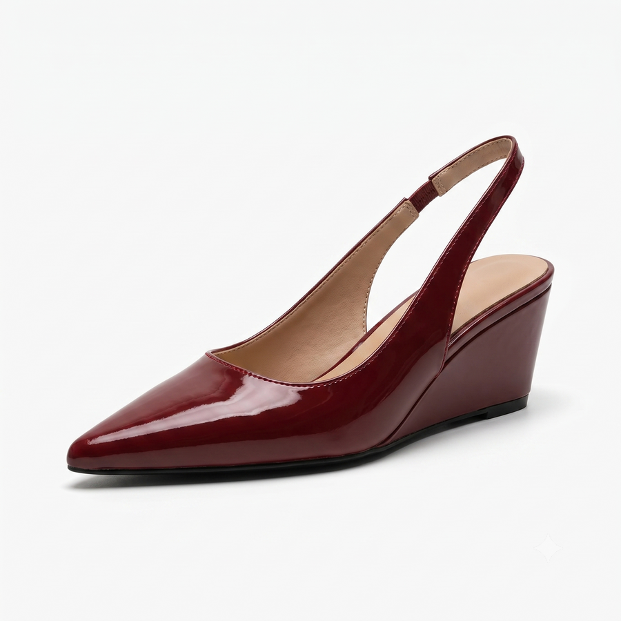 Elena | Elegant Slingback Wedge Heels