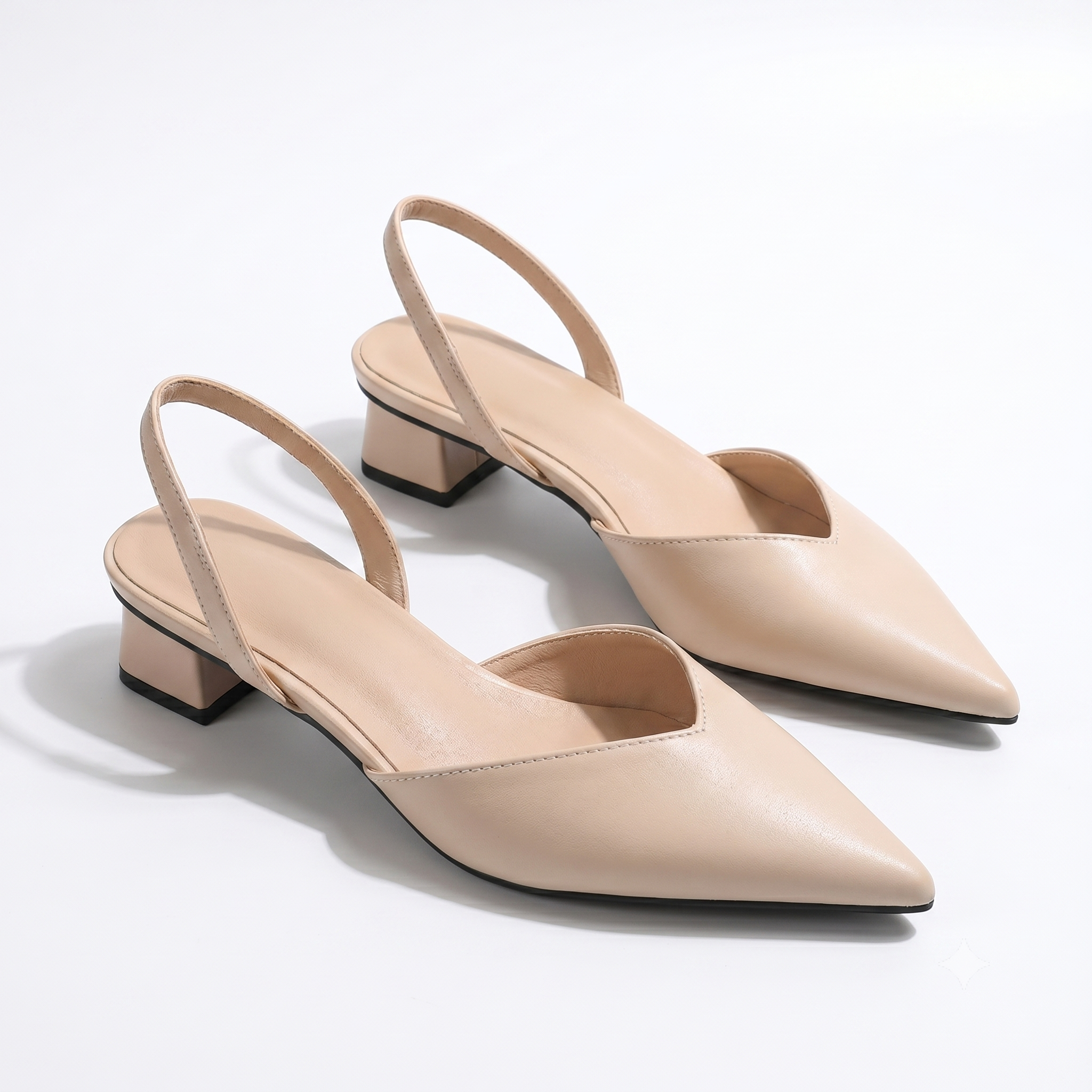 Victoria | Low Block Heel Slingbacks
