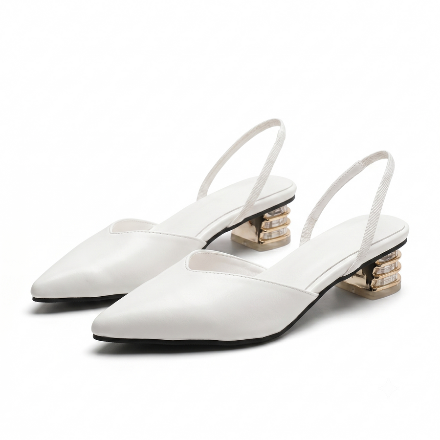 Nora | Low Block Heel Slingbacks