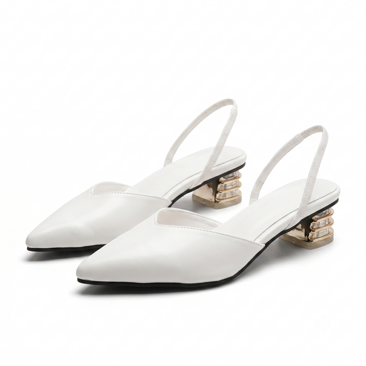Nora | Low Block Heel Slingbacks