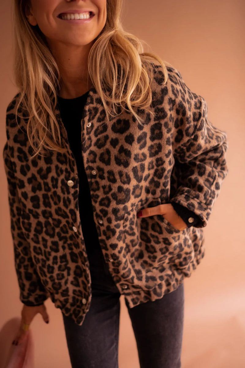 DANIELA | Leopard Print Versatile Jacket