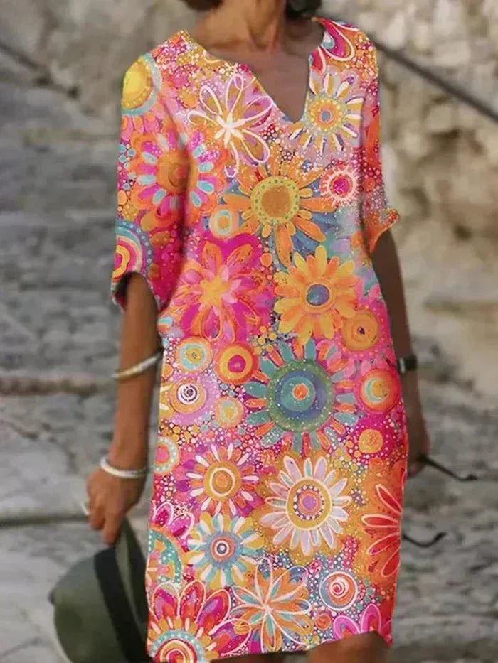 Anouk | Vibrant Floral Maxi Dress-