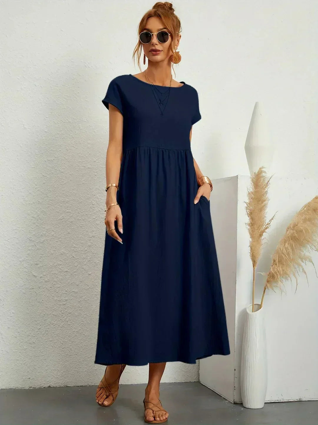 Ursina | Fluid Midi Dress-