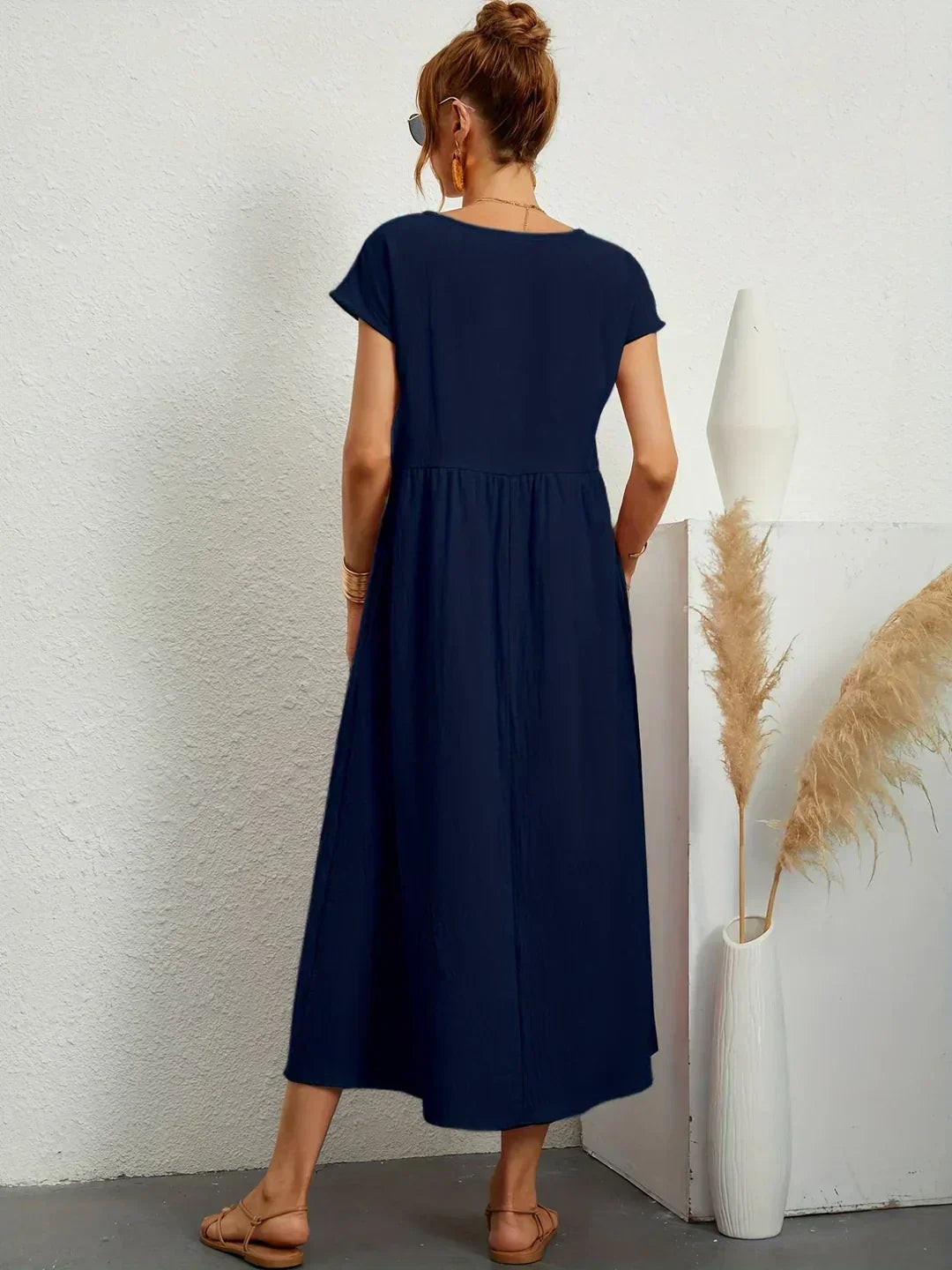 Ursina | Fluid Midi Dress-