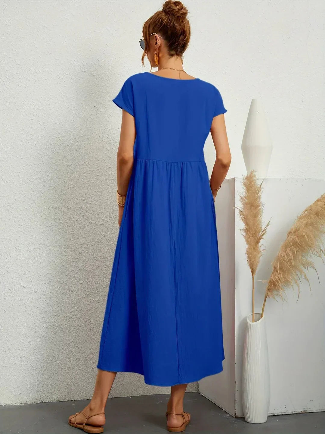Ursina | Fluid Midi Dress-