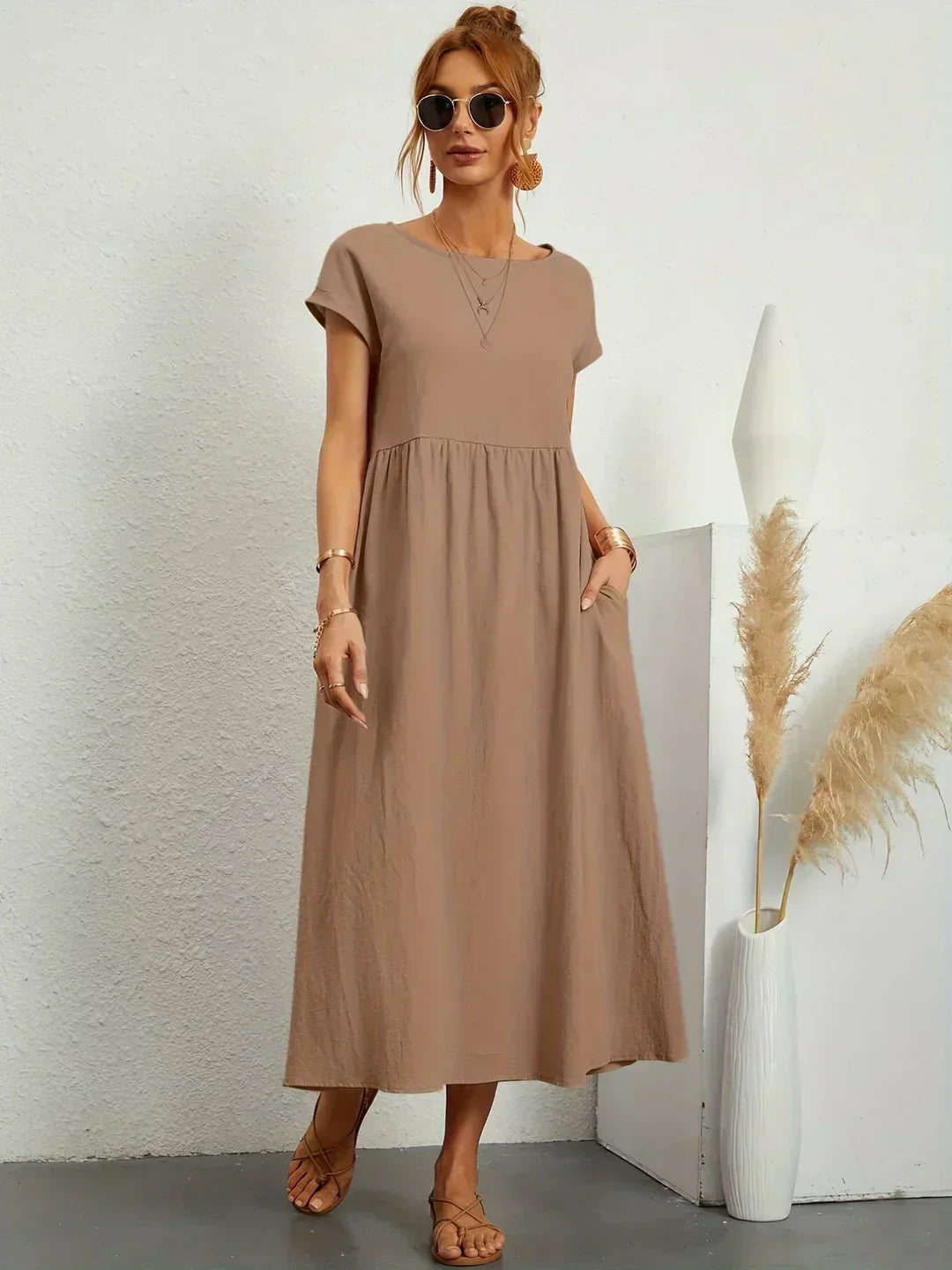 Ursina | Fluid Midi Dress-