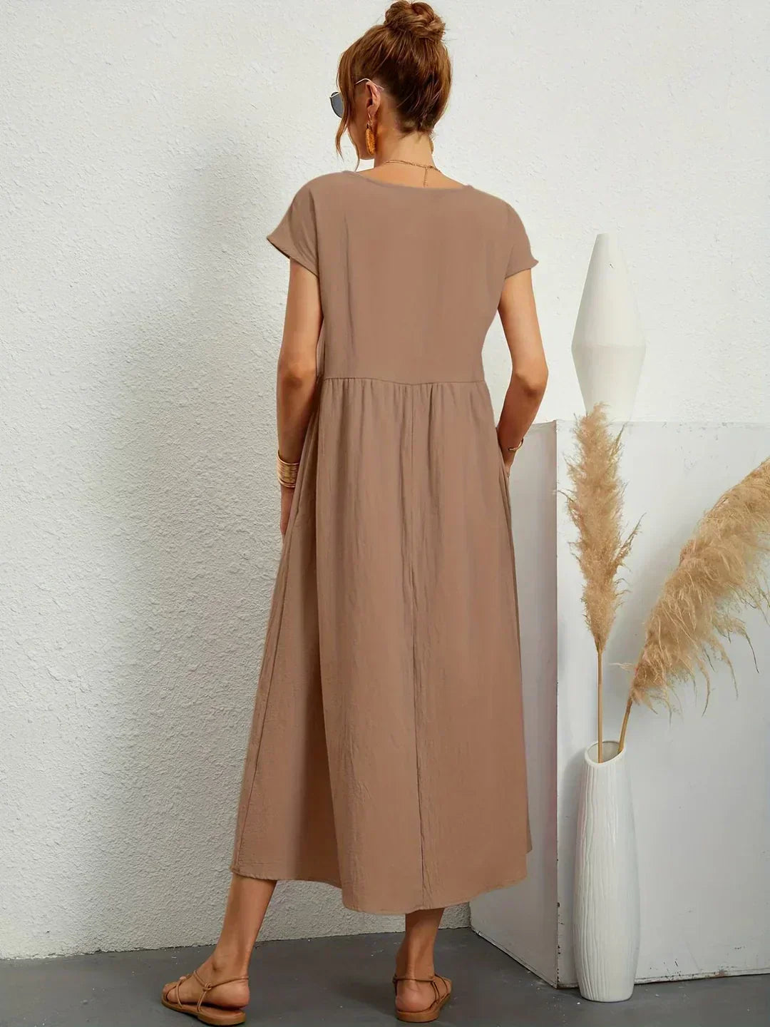 Ursina | Fluid Midi Dress-
