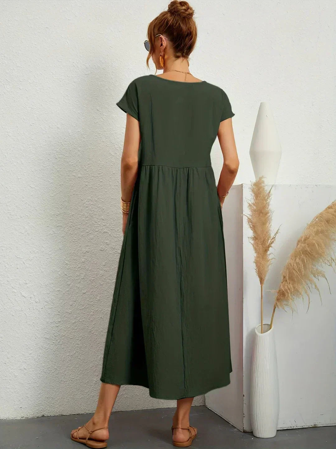 Ursina | Fluid Midi Dress-
