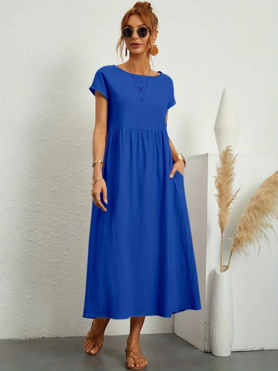 Ursina | Fluid Midi Dress-